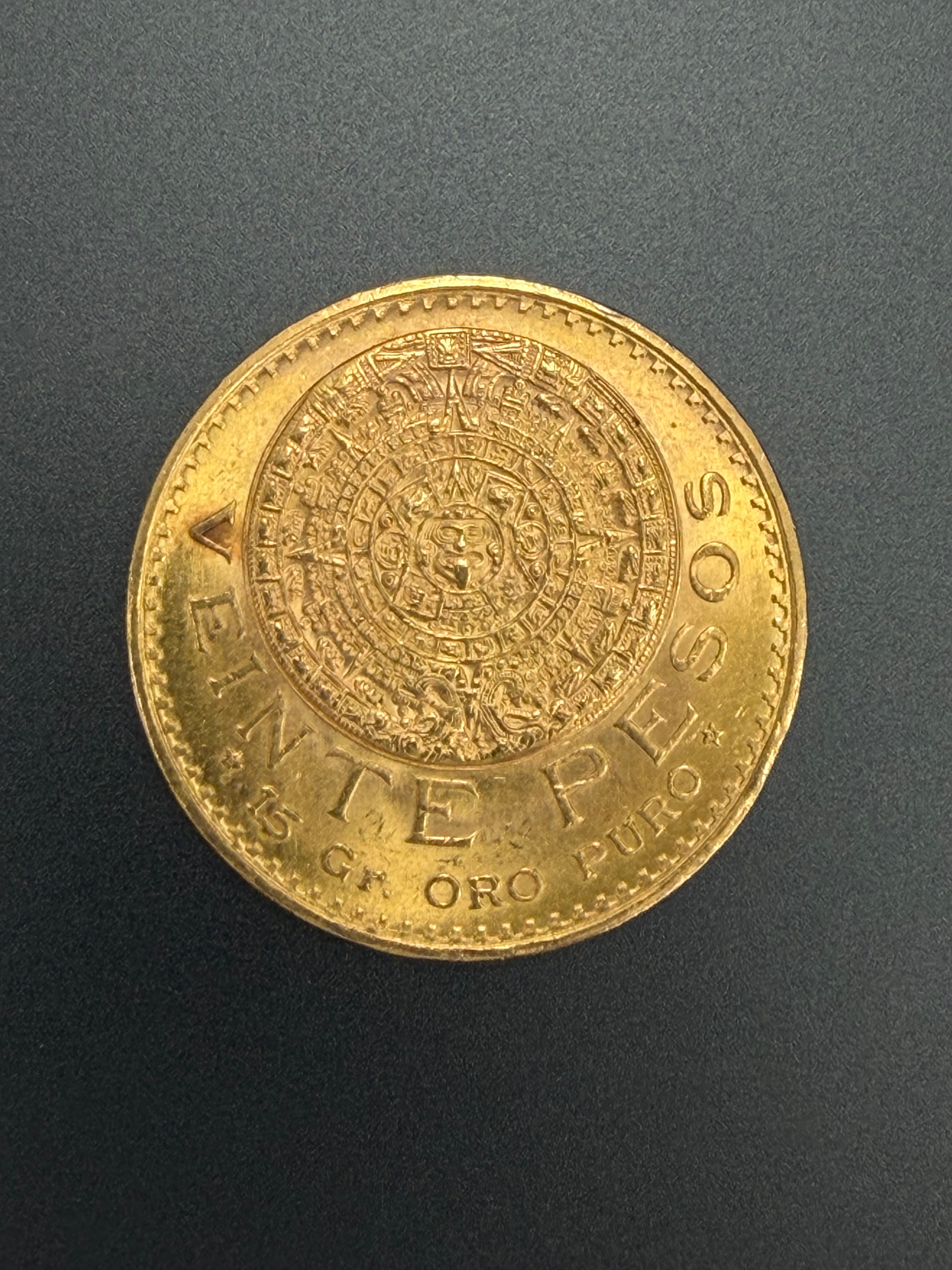Veinte pesos oro