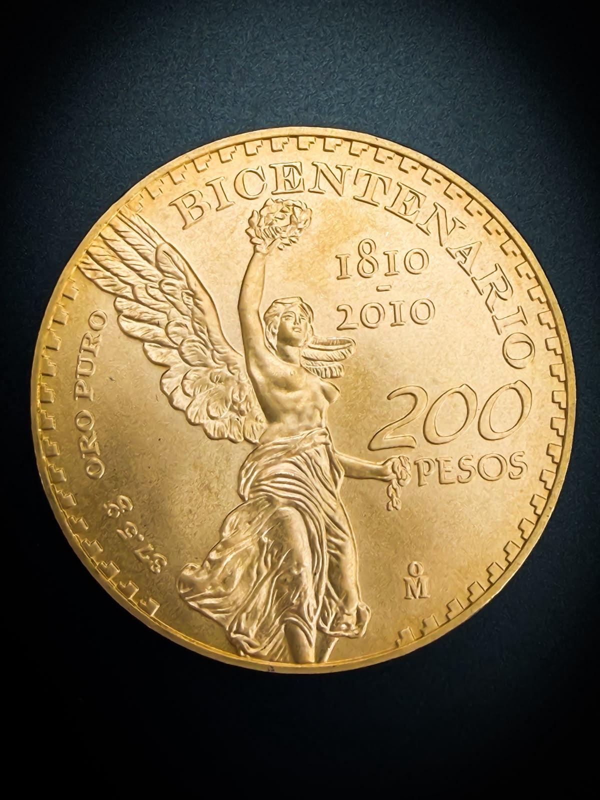 Bicentenario 200 pesos oro puro